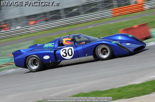 2008-04-26 Monza 0780 Classic Endurance Racing - Lafargue - Chevron B8 1970